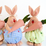 Projeto Digital PDF: Molde Coelhinho de Páscoa