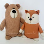 Projeto Digital PDF: Molde O Urso e A Raposa